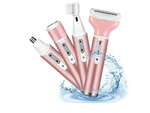 Depilátor női test borotva lábak trimmer 4in1 cserélhető tippek usb