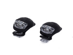 Bike light 2 led front light 2pcs silicone water resistant