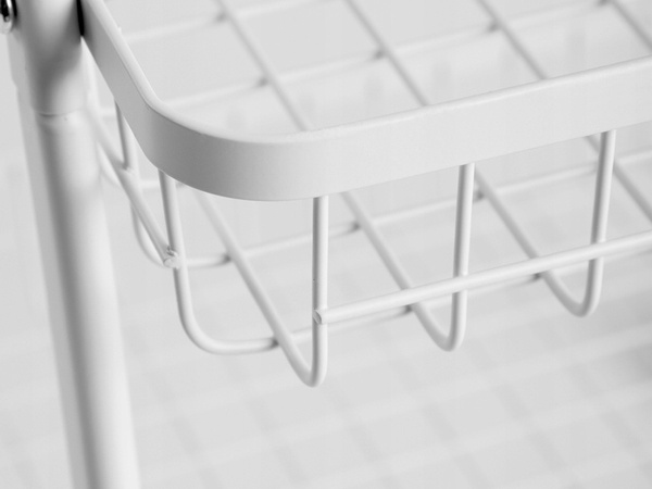 Raft bucătărie baie cabinet pe roți metal rack trei niveluri 3