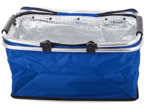 Thermal folding picnic basket insulating shopping basket