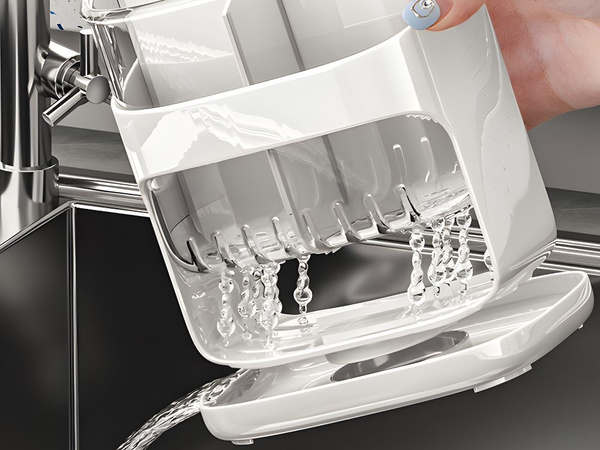 Organizator drip tray za sušilnik pribora za kuhinjo z odtočnim kanalom 4 predelki