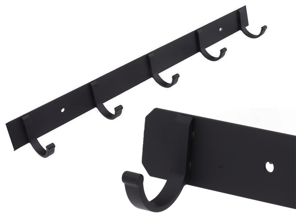 Perchero de pared para pasillo baño 5 ganchos