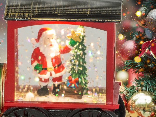 Linterna de navidad linterna decoración led decoración vidriera locomotora