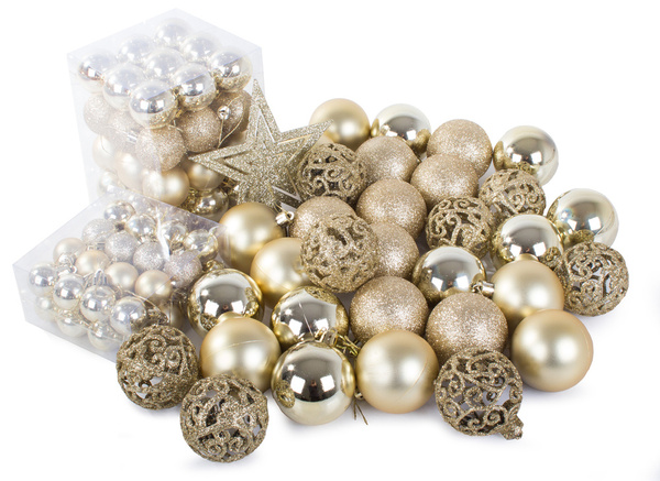 Vrhovi za božično drevo 6/4/3 cm kit 100 kosov