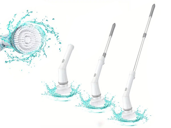 Electric rotary brush for tile joints mop with 6 tornado tips