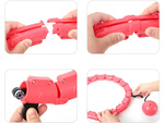 Hula hop avec poids pour mincir pour exercices cerceau réglable massant