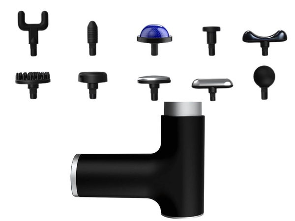 Masážna pištoľ výkonné ohrievanie chladenie 10 usb násadcov