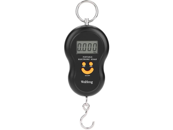 Hook-and-leave travel scale lcd 50kg