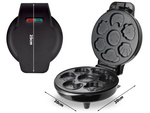 Electric waffle maker for waffles and cookies, moulds with various designs, 1200W