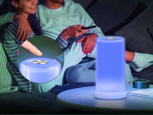 Luz nocturna de sobremesa usb touch color wireless