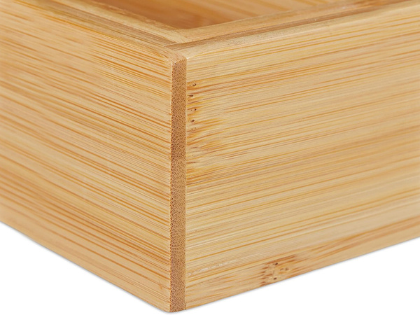 Vložka do zásuvky organizér kuchynských príborov bambus 8 priehradiek xl