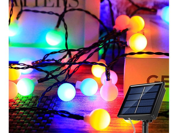 Guirlande solaire 40 led multicolore