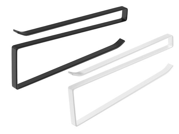 Uchwyt wieszak na ręcznik papierowy kuchenny wsuwany metalowy mat loft