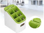 Organizador de cubiertos bandeja para cubiertos soporte afilador de cuchillos
