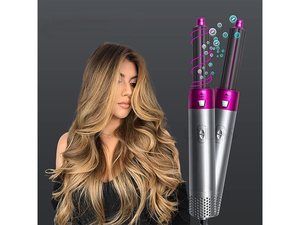 Hair dryer hair straightener curling iron 5-in-1 kit