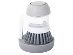Cepillo de fregar dispensador de líquido para lavavajillas de cocina soporte para fregar