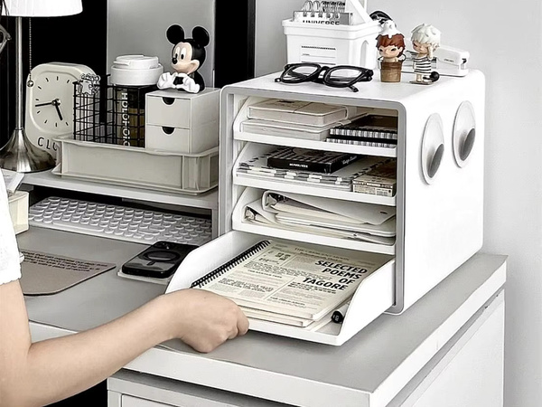 Document drawers 4 drawers organiser desk shelves toolbox