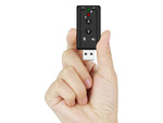 Carte son usb 7.1 microphone prise casque