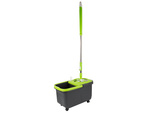 Rotationsmop rotation 360 spender eimer set 2x mikrofaserpads