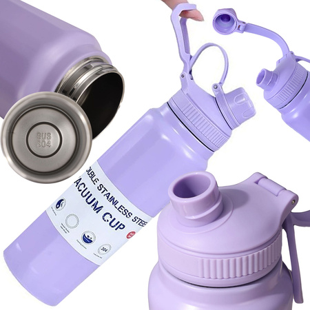 Termo térmico con asa, capacidad 700 ml, para bebidas frías y calientes.