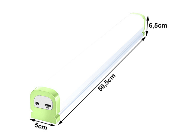 Vadovaujama dirbtuvių lempa su magnetiniu kabliu universalus įkraunamas akumuliatorius powerbank