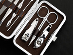 Nail art kit manicure holder case 7 items