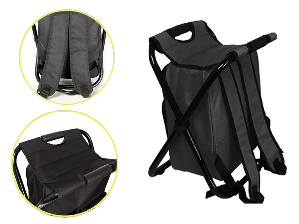 Fishing chair with backpack folding bag 3in1