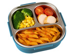Breakfast box with compartments cutlery container microwaveable lunchbox 1000ml