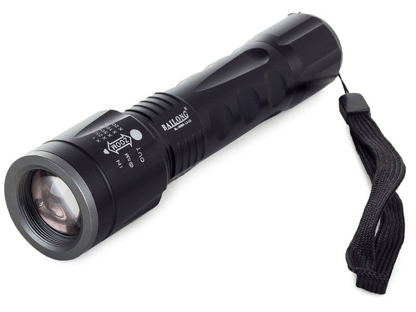 Bailong tactical led torch cree zoom xm-l3 u3