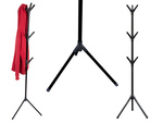 Floor standing clothes rack jackets floor stand metal black