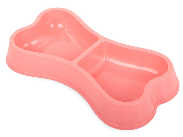 Plastová miska pre psa mačku dvojitá 0,25 l