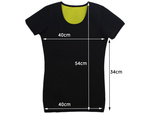 Women's neoprene fitness t-shirt short sleeve