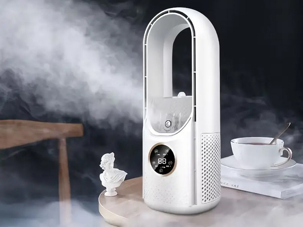 Ventilator cu coloană fără palete umidificator liniștit în picioare