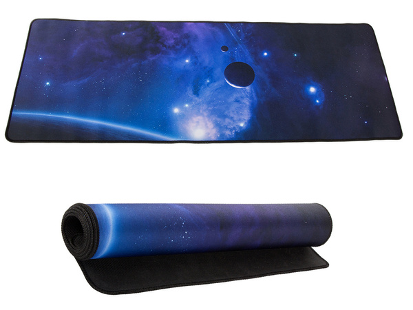 Duża podkładka pod mysz myszkę biurowa kosmos gwiazdy wszechświat 90x40