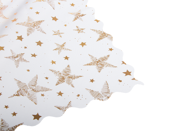 Christmas tablecloth christmas white stars snowflakes 140x220cm