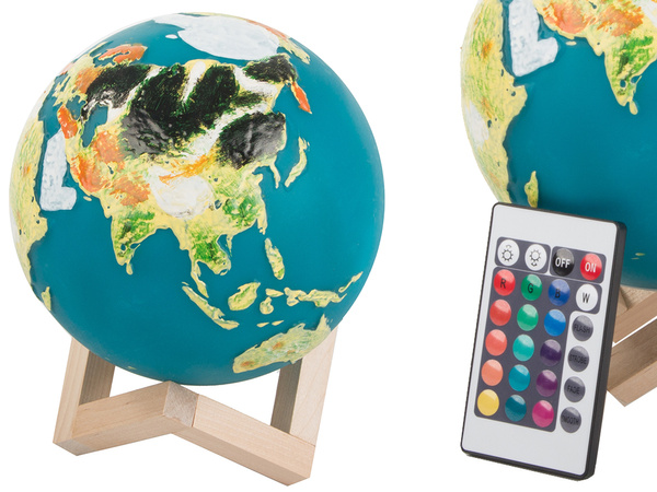 3d rgb globe light öölamp koos pultiga, 20 režiimi, puutetundlik, lastele