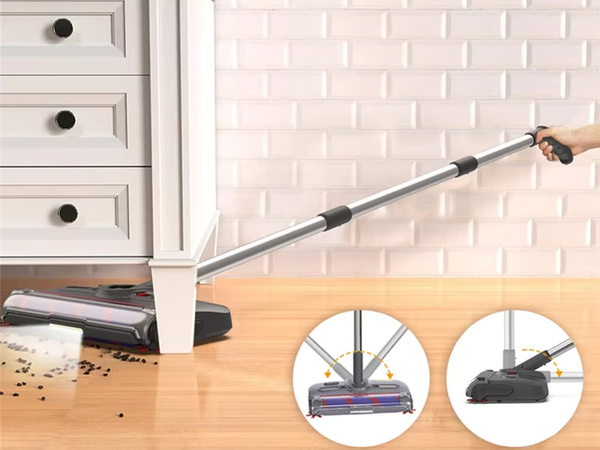 Aspirador inalámbrico manual giratorio 360 cepillo eléctrico kaśka