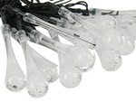 Lumières solaires jardin glaçons guirlande terrasse balcon 20 led