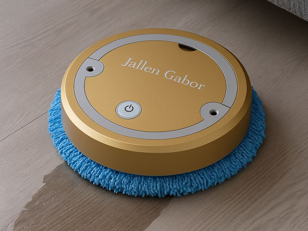 Automatic wireless electric cleaning mop robot gold