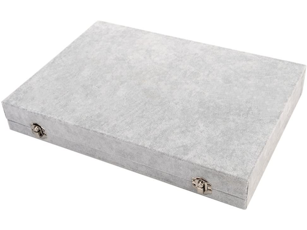 Jewellery box organiser display suede