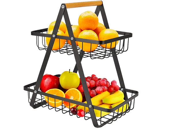 Konyhai polc loft konyhai szervező kosárral