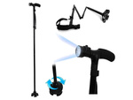Faltstock mit taschenlampe 6 led stütze