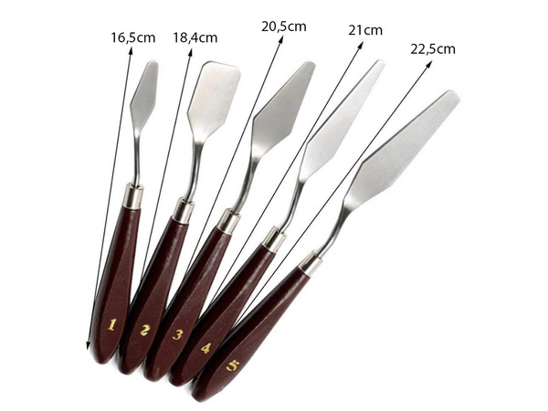 Festő spatula készlet 5 db
