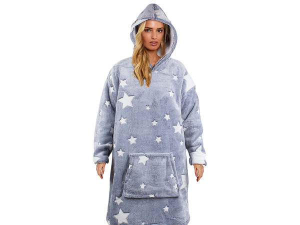 Teplá mikina oversize deka xxl 2v1 tlustý fleece