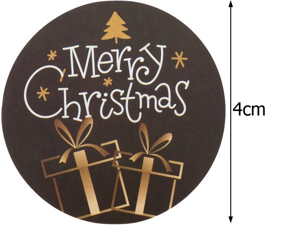 Weihnachtliche dekorative aufkleber auf rolle von 500 stück frohe weihnachten