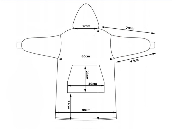 Teplá psí mikina oversize deka xxl 2v1 tlustá kožešina měkká s kapucí