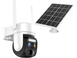 Saulės kamera wifi ip lauko rotacinė kamera wifi priartinimo judesio detektorius ip66