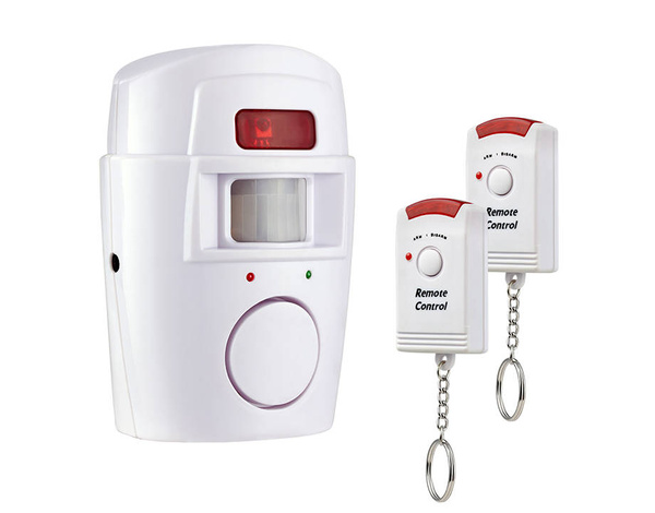 Alarmă sensor de mișcare fără fier + 2 butoane cu cheie 105db