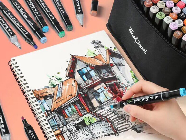 Alkohol markers touch kit 40tk pakk etui