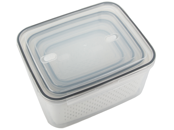 Kitchen food containers with basket container with seal 4 pcs